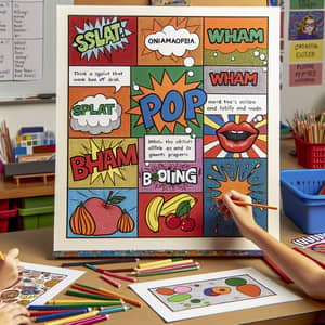 Art Lesson: Explore Pop Art & Onomatopoeia for Kids