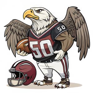 Unique Falcon-Bulldog Football Mascot Design