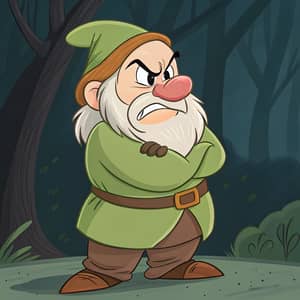 Grumpy Dwarf from Snow White - Classic Disney Character