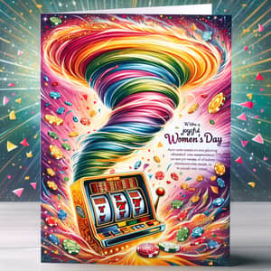 Women's Day Casino Tornado 777 Holiday Card