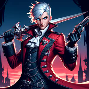 Devil May Cry Dante: Red Coat, Silver Sword & Pistol