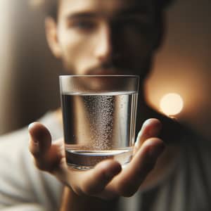 Minimalistic Macro Photography of Water in Glass