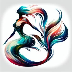 Abstract Mermaid Art: Fluid Movement & Ethereal Beauty