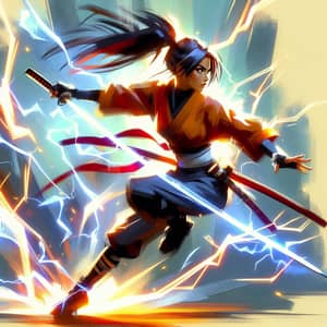 Hispanic Female Ninja | Anime Inspired Artwork