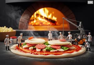 Miniature Pizza Makers at Work - Ultra-HD 8K