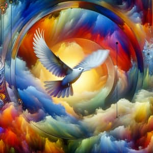 Ethereal Bird of Freedom - Artistic Nature Representation