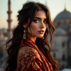 Stunning Turkish Woman in Golden Hour | Istanbul