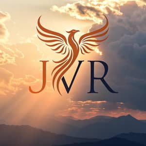 Elegant Phoenix Logo Design for JVR