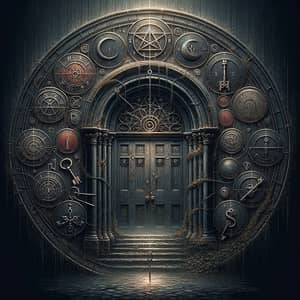 Mysterious and Dark School Gateway | Discover Secrets Behind the Door