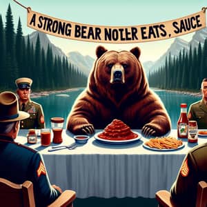 Strong Bear No Longer Eats Sauce - Wildlife Update