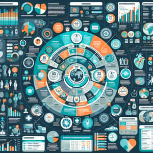 Healthcare Data Infographic: Patient Demographics & Treatment Stats