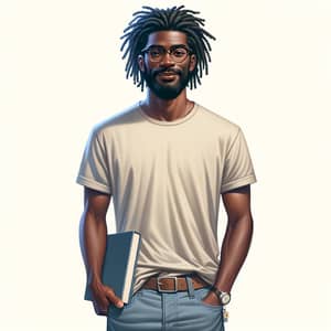 Human Digital Painting of a Black Man