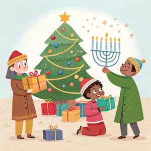 Celebrate Christmas, Kwanzaa, Hanukkah & Diwali