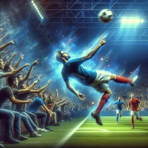 Hispanic Football Player Bicycle Kick Wallpaper