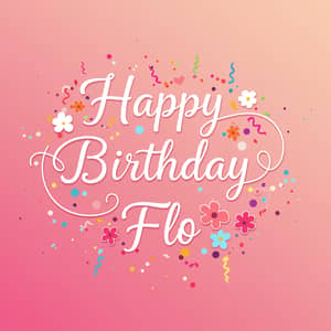 Happy Birthday Flo - Celebrate in Style!