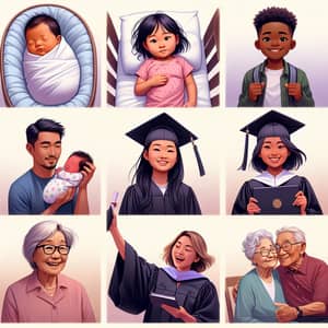 Life's Milestones: Journey from Birth to Centenarian Celebration