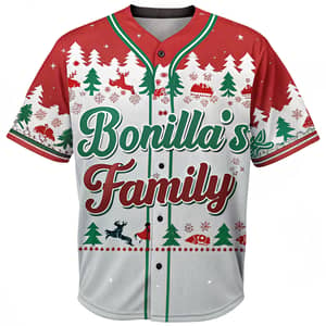 Bonilla's Family Christmas Jersey Art Design