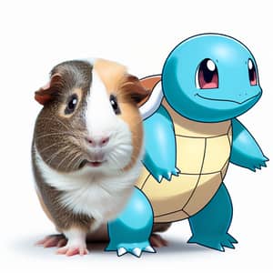 Guinea Pig Transformed into Squirtle - Cute Transformation