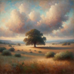 Tranquil Impressionist Landscape Painting | Serene Nature Art