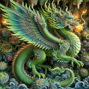 Enchanting Fusion of Banana and Dragon in Detailed Imagery