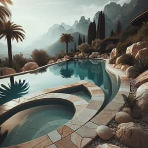 Travertine Pool Edge | Outdoor Poolside Design