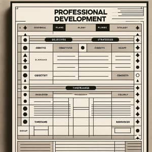 Professional Development Plan Template | Objectives, Strategies, Timeframes, Resources