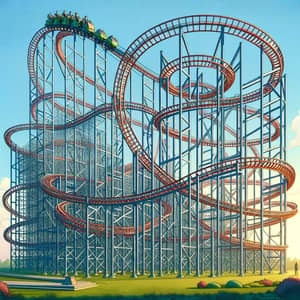 Intricate Prototype Roller Coaster Design | High-Speed Tracks