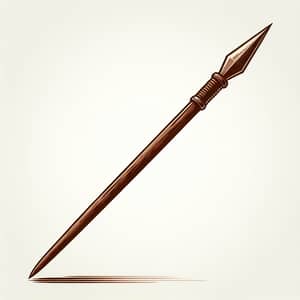 Traditional Spear Illustration - Handcrafted Design