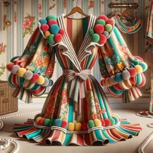 Vintage Pin-Up Robe: 3D Glamour Redefined