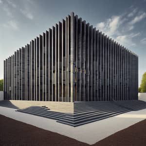 Schiller Literature Museum in Marbach Park: Dark Grey Wooden Slats