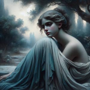 Forlorn Muse Art Inspiration | Classic Greek Mythology Depiction