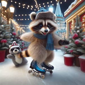 Raccoon Skating: Fun on Wheels