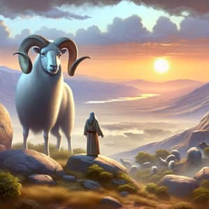 Majestic Ram Sacrifice: Divine Gift to Abraham