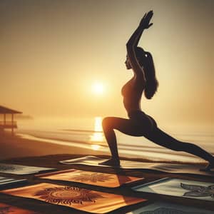 South Asian Woman Performing Surya Namaskar Yoga Pose