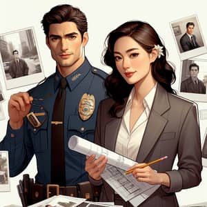 Love Story Book Cover: Police Officer & Architect Designer Romance