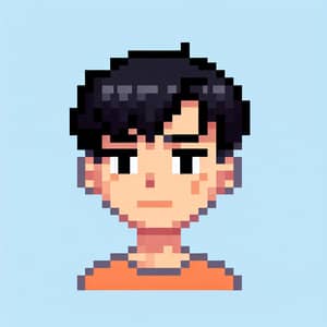 Pixel Art Male Character with Gay Culture Traits