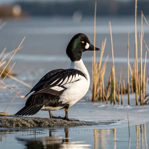 Black and White Duck - Unique Bird Species