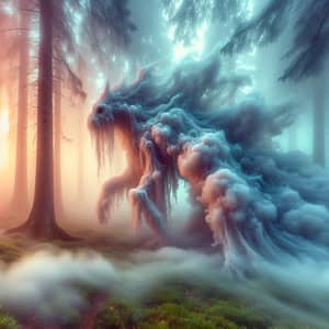 Mystical Creature in Dreamy Ethereal Landscapes