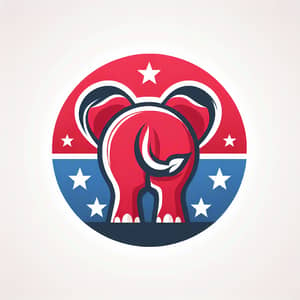 Playful Parody of Republican Elephant Logo