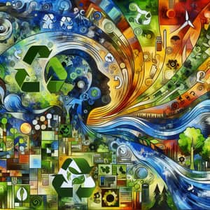 Save the Environment: Abstract Art Inspiration