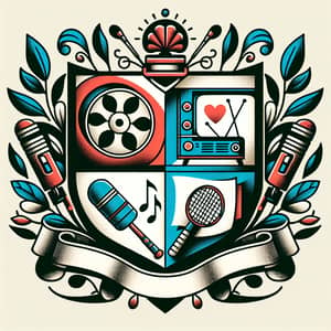 Custom Coat of Arms Design | Film, Television, Music & Badminton Themes