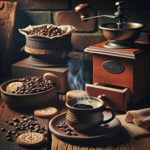 Traditional Coffee Presentation: Aroma & Ambience