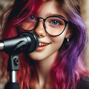 Talented 16-Year-Old Singer with Unique Hair