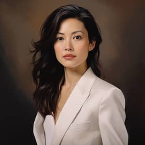 Sophisticated Modern Chinese Lady Portrait