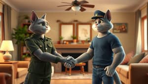 Heartwarming 3D Pixar-Style Cat Animation