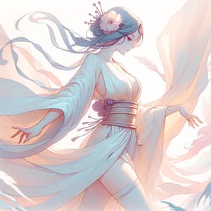 Ethereal Hinata: Pastel Anime Art Inspiration