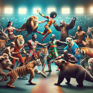 Epic Human vs Animal Royal Rumble Showdown