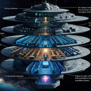 The Three-Body Problem: Exploring a Multilayered Spaceship Design