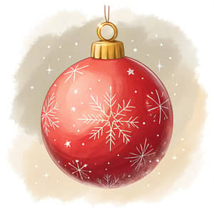 Watercolor Christmas Ornaments Creation