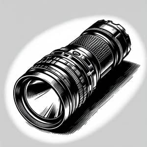 Camera Flashlight: Sleek Silhouette with Powerful Beam